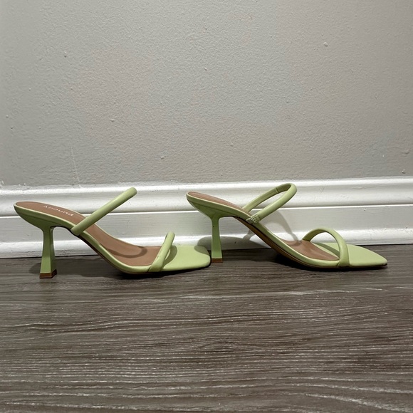 Abound Green Heeled Sandals - Picture 3 of 4